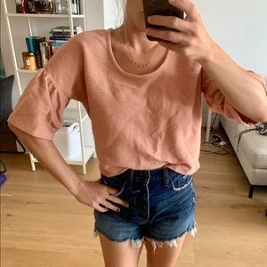Madewell Dusty Rose blouse